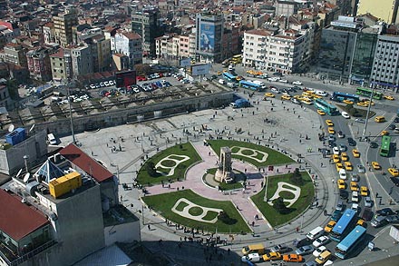 Taksim in Instanbul - Platz der Mai-Kundgebung