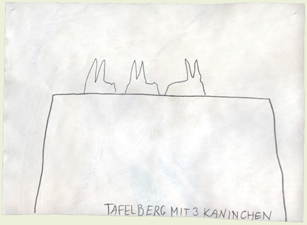 Tafelberg mit 3 Kaninchen