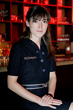 Charlotte Roche im BILD-kritischen Bildblog-T-Shirt