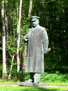 Deplatziertes Stalindenmal in Vilnius Foto: Wojsyl
