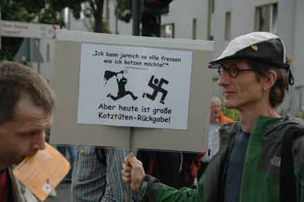 Antifa-Demo in Bonn-Duisdorf