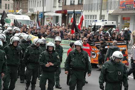 Antifa-Demo Bonn-Duisdorf