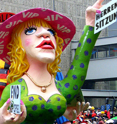 Kölner Karneval Rosenmontagszug Feminismus Foto: Rolf Hahn neue Sinngebung: Heinrici