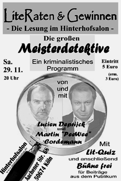 Flyer Hinterhofsalon November