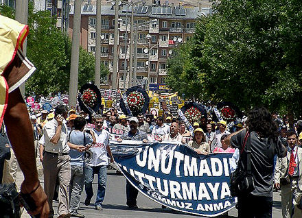 Demonstration in Sivas Foto: Annette von Spiegel