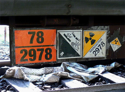 Uran Transport durch NRW Foto: Gegenstrom