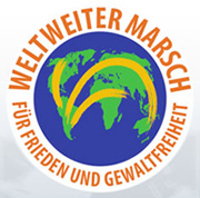 Weltweiter Marsch f&uuml;r Frieden und Gewaltfreiheit Logo