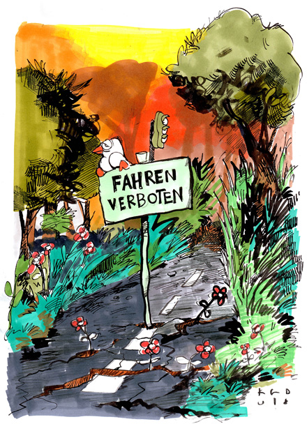 "Verbieten", Kostas Koufogiorgos &bdquo;Minima Politika&ldquo;, &copy; 2008 Horlemann-Verlag  Gewalt Minima Politika Kostas Koufougiorgos Horlemann-Verlag  Minima Politika Kostas Koufougiorgos Horlemann-Verlag