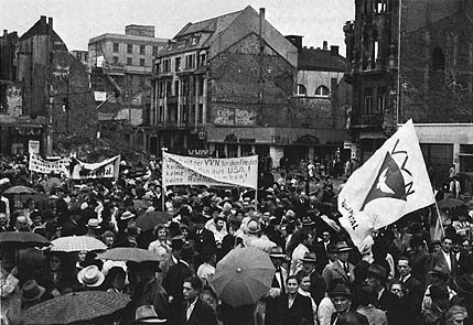 VVN-Demonstration in Dsseldorf 1950