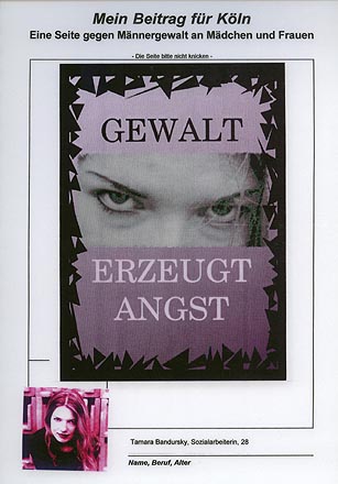 Aktion gegen M�nnergewalt