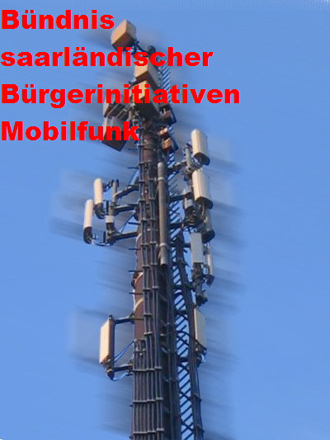 Plakat Bndnis saarlndischer Brgerinitiativen Mobilfunk