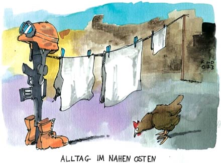 Karikatur: Alltag im Nahen Osten
