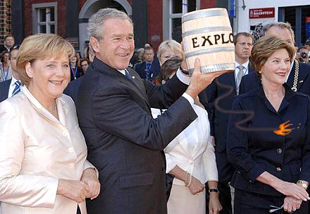 Merkel und Bush